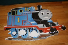 2002 THOMAS & FRIENDS SHAPED FLOOR PUZZLE – 24 PC – BY RAVENSBURGER – USA