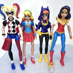 DC Comics Super Hero Girls Harley Quinn Batgirl Super Girl Mattel Action Figures