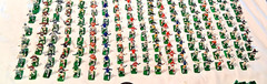 Large Lot (300) Tudor Electric Football Players with some Bases & accessoriess