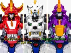 Dino Core 8 Figure Set D-Buster Tyranno Saber Stego Dinosaurs Combiner Robot Toy