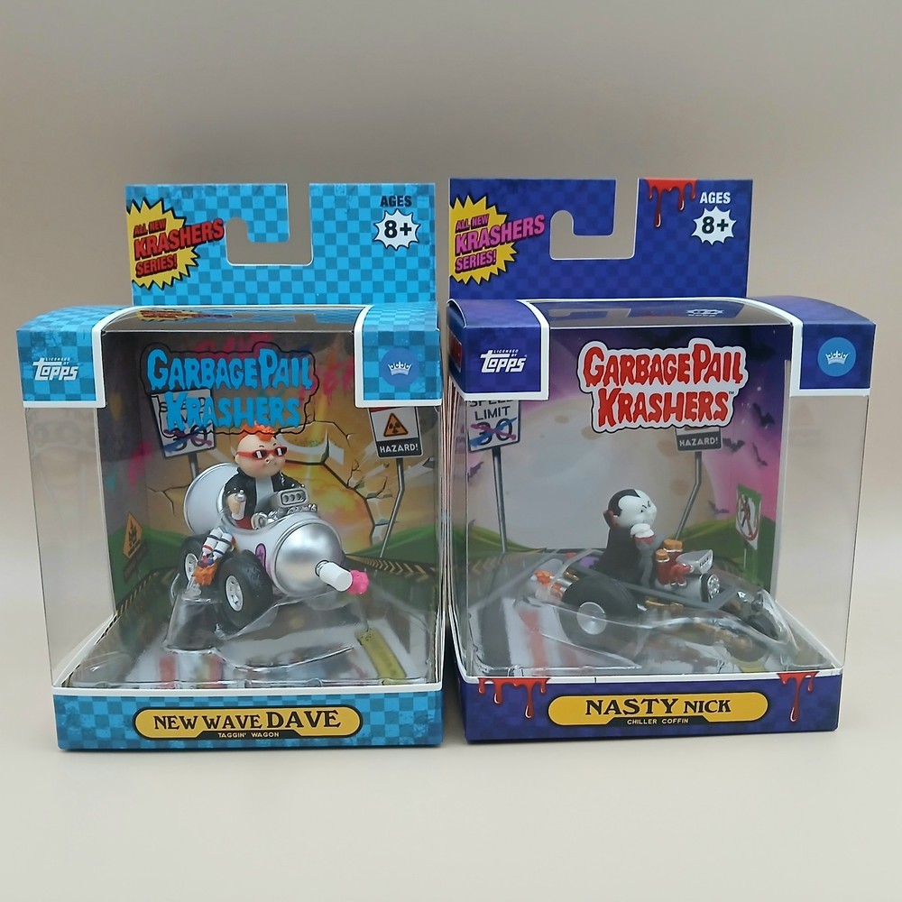 Garbage Pail Kids GPK Krashers Lot 2 New Wave Dave Nasty Nick Figurines