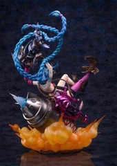 League of Legends LOL 1/7 Jinx Statue PVC Figure Model LED Base Collectible Gift
