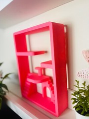Pink Smiski House Shelf | Mini Figure Room Display | Kawaii Decor | Sonny Angels