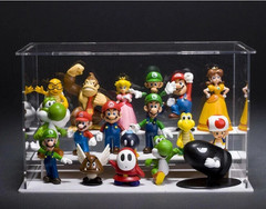 18 Pcs Set A Super Mario Bros Toy Figures Luigi Toad Yoshi Cake Toppers Party