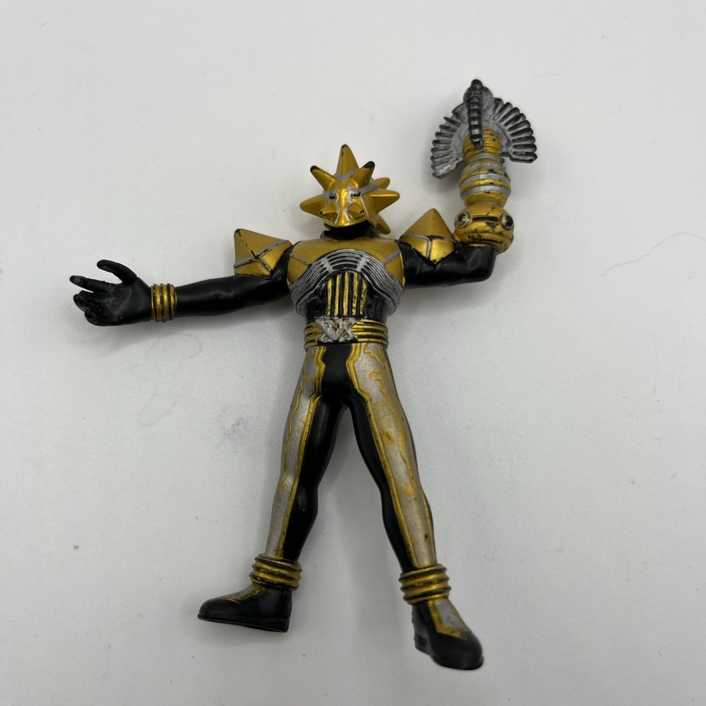 Power Rangers Orange Head Krybot PVC Figure Villain Black Gold Orange 2006