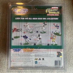 Starting Lineup 2000 Classic Doubles Joe Montana Dan Marino Super Bowl XX w/Case