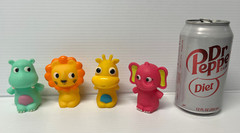Lot of 4 Finger Puppets B. Toys Pinky Pals Playtime Bathtime Toddler Kids Fun