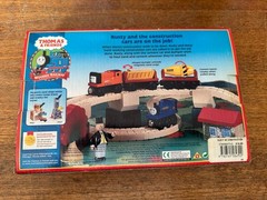 2001 Learning Curve Wooden Thomas Train Rusty with Construction Cars! New!