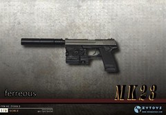 1/6 Agent Pistol MK23 SOCOM Weapon Gun Model For 12″ Figure Phicen hot toys❶USA❶