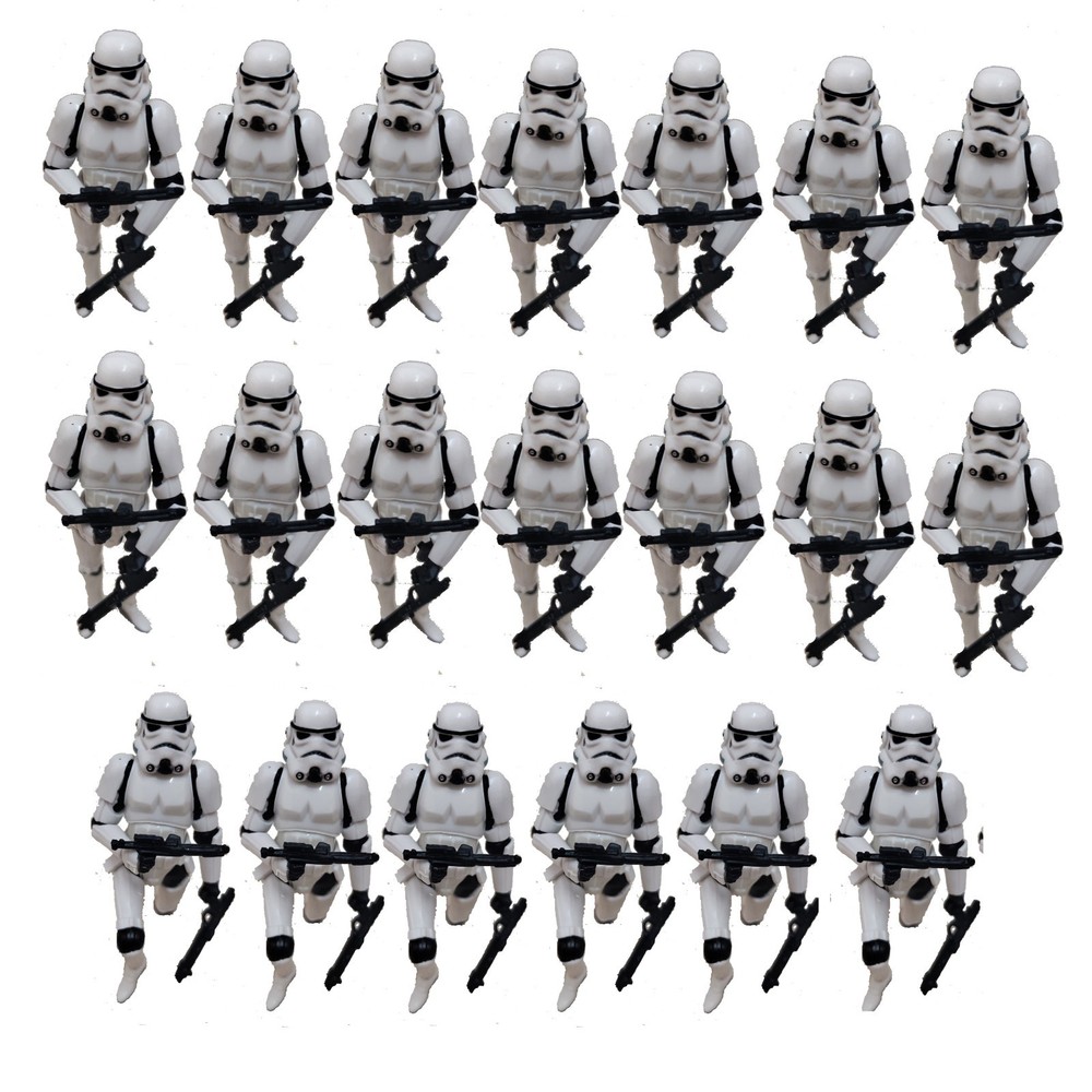 20pcs 3.75″ Star Wars Stormtroopers Full Articulated Action Figure + 40 Blasters
