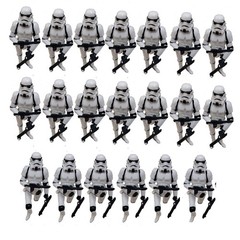 20pcs 3.75″ Star Wars Stormtroopers Full Articulated Action Figure + 40 Blasters