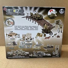 1:18 Expedition Team and Accessories Military Model soldier Jeep bridge set Gift