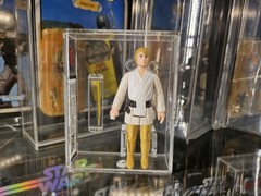 Vintage Star Wars Luke Brown Hair Kenner 1977 UKG 75,Topps Signed By Mark Hamill