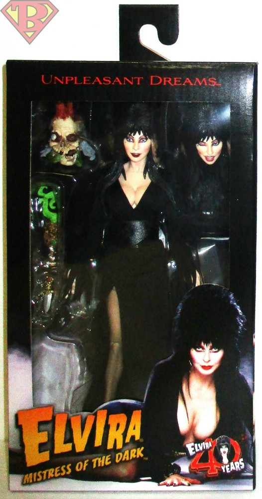 ELVIRA Mistress of the Dark 40 Years 8″ in. Clothed Action Figure Neca MINT 2022