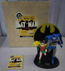 Batman and Robin Statue 1996 Hallmark DC COMICS Golden Age Collection MIB