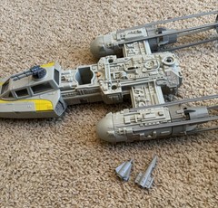 Star Wars Y-Wing Fighter 1983 ELECTRONICS WORK. Complete. Terminals Clean P61