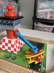 Thomas Friends Wooden Railway SODOR AIRFIELD SET w/CLICKETY TRACK Complete READ