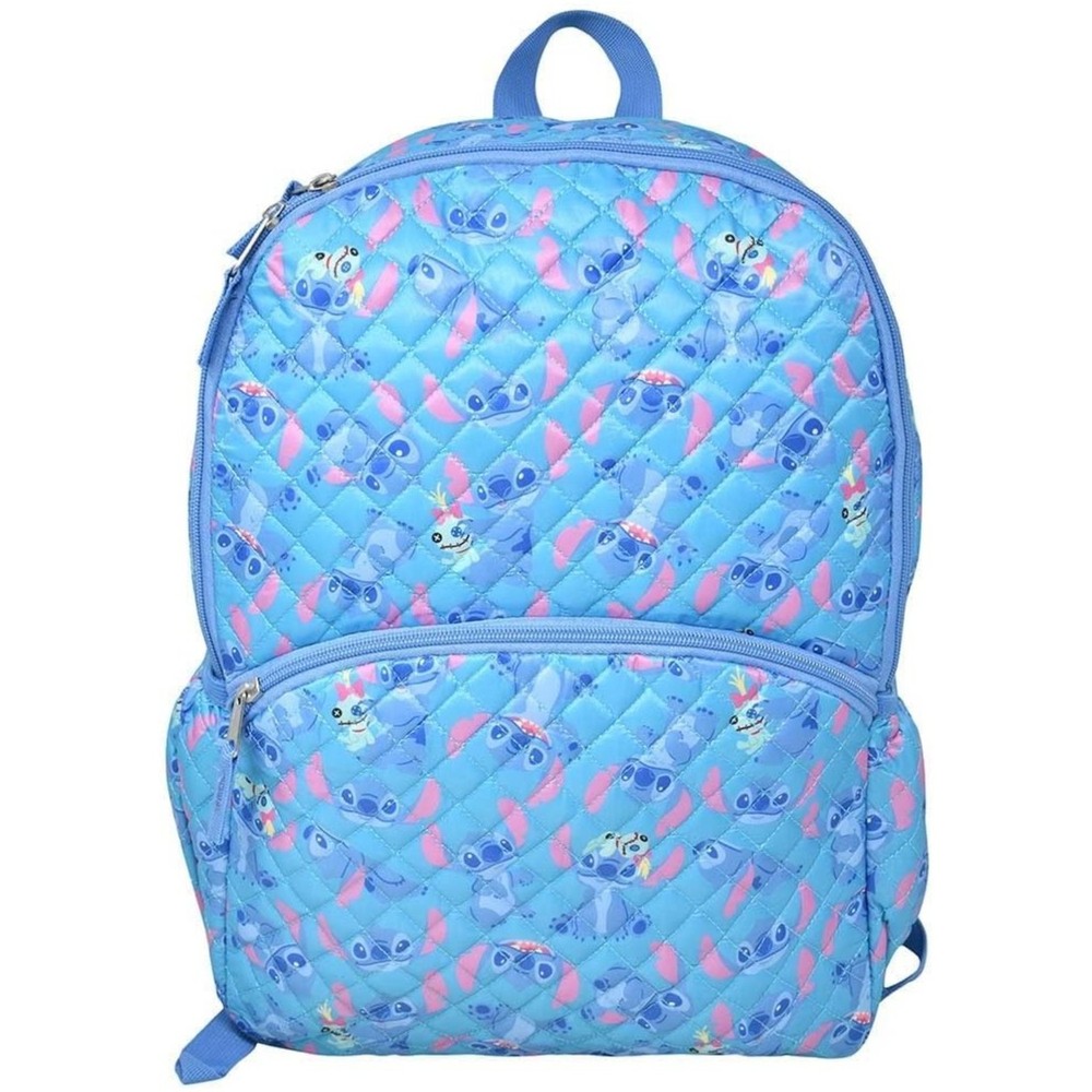 Disney Blue Stitch & Scrump All Over Print 16″ School Travel Backpack ages 3+