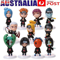11Pcs Naruto Akatsuki Itachi Yahiko Orochimaru PVC Figures Statue Toy Kids 7-8cm