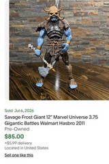 Savage Frost Giant 12″ & Loki Marvel Universe 4” Walmart Exclusive Hasbro RARE!