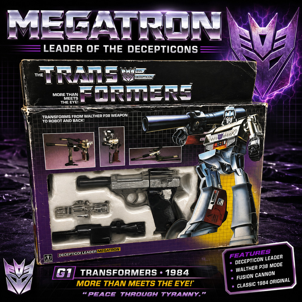 G1 1984 MEGATRON • 100% COMPLETE VINTAGE BOXED • VINTAGE G1 TRANSFORMERS