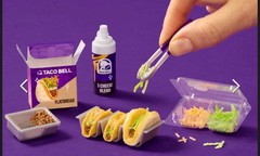 MGA Miniverse Taco Bell Special Edition Cheesy Gordita Crunch Tacos IN HAND