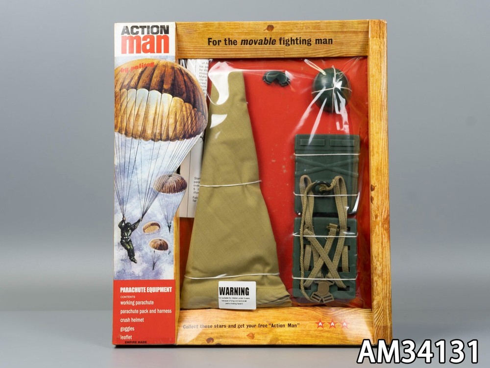Palitoy Hasbro 40th Action Man 12″ British Paratrooper Working Parachute AM34131