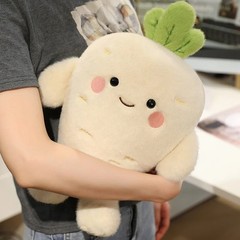 25/35cm Carrot Turnip Plush Toy Cute Vegetable Pillow Stuffed Plant Gift