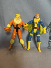 1990’S LOT OF 6 TOY BIZ MARVEL X-MEN ACTION FIGURES Iceman Banshee Sabretooth