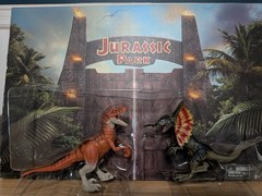 Jurassic Park Chaos Theory Ben Escape Set DILOPHOSAURUS & ATROCIRAPTOR ONLY NEW!