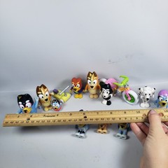 Lot Of Bluey Characters / Figures / Preowned Bicycle