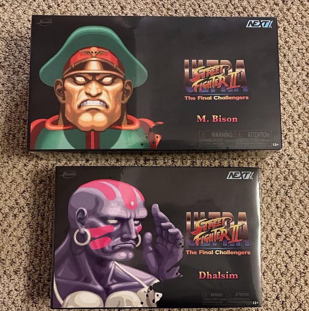 SDCC Exclusive Jada Toys Ultra Street Fighter II Dhalsim Bison Deluxe Set