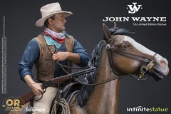 Infinite Statue Sideshow John Wayne on horse 1/6 1:6 figure US seller RARE NEW