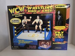 KMART EXCLUSIVE ORIGINAL SAN FRANCISCO TOYMAKERS WCW WRESTLING RING WITH STING