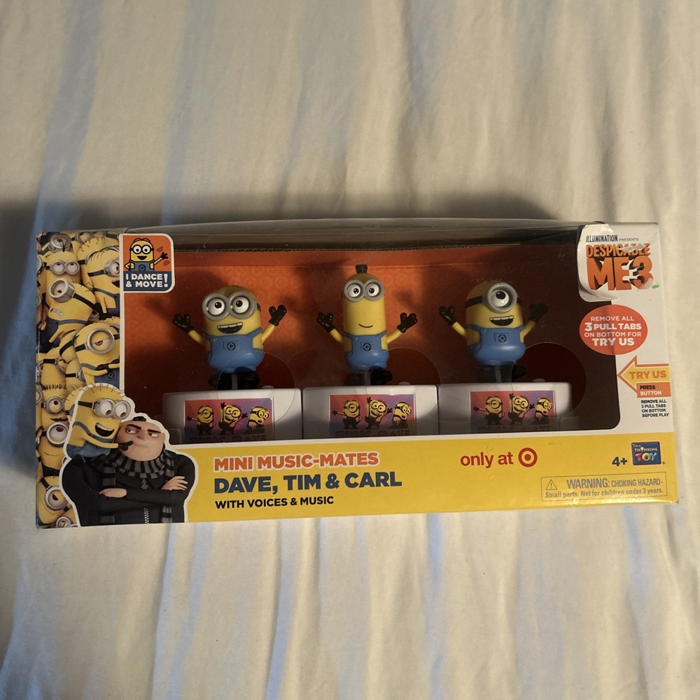 Despicable Me 3 Exclusive Mini Music-Mates Figures Dave Tim & Carl series 1