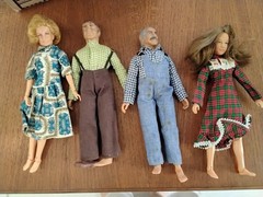 Vintage 1970’s Mego 8″ Walton Family Pa, Ma, Grandpa, Mary Ellen, Incomplete TLC