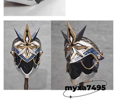 II Capitano Prop Full Face Mask Thrain The Captain Genshin Impact Cosplay Helmet