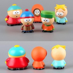 6cm 5pcs Set Southern Park Action Figure Toy Stan Eric Creative Austral Park Dol