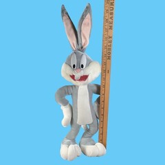 Six Flags Looney Tunes Bugs Bunny Plush 20′” Including Ears Cartoon Theme Park