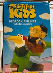 Coleco 1986 The Flinstones Kids Bedrock Airlines Prehistoric Airplane sealed