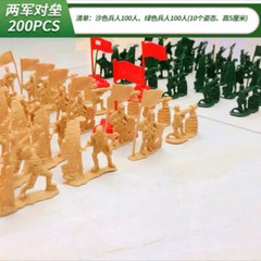 Nostalgic Plastic Soldier Model Toys Military Sandbox Set Model Boy Puzzle Toys