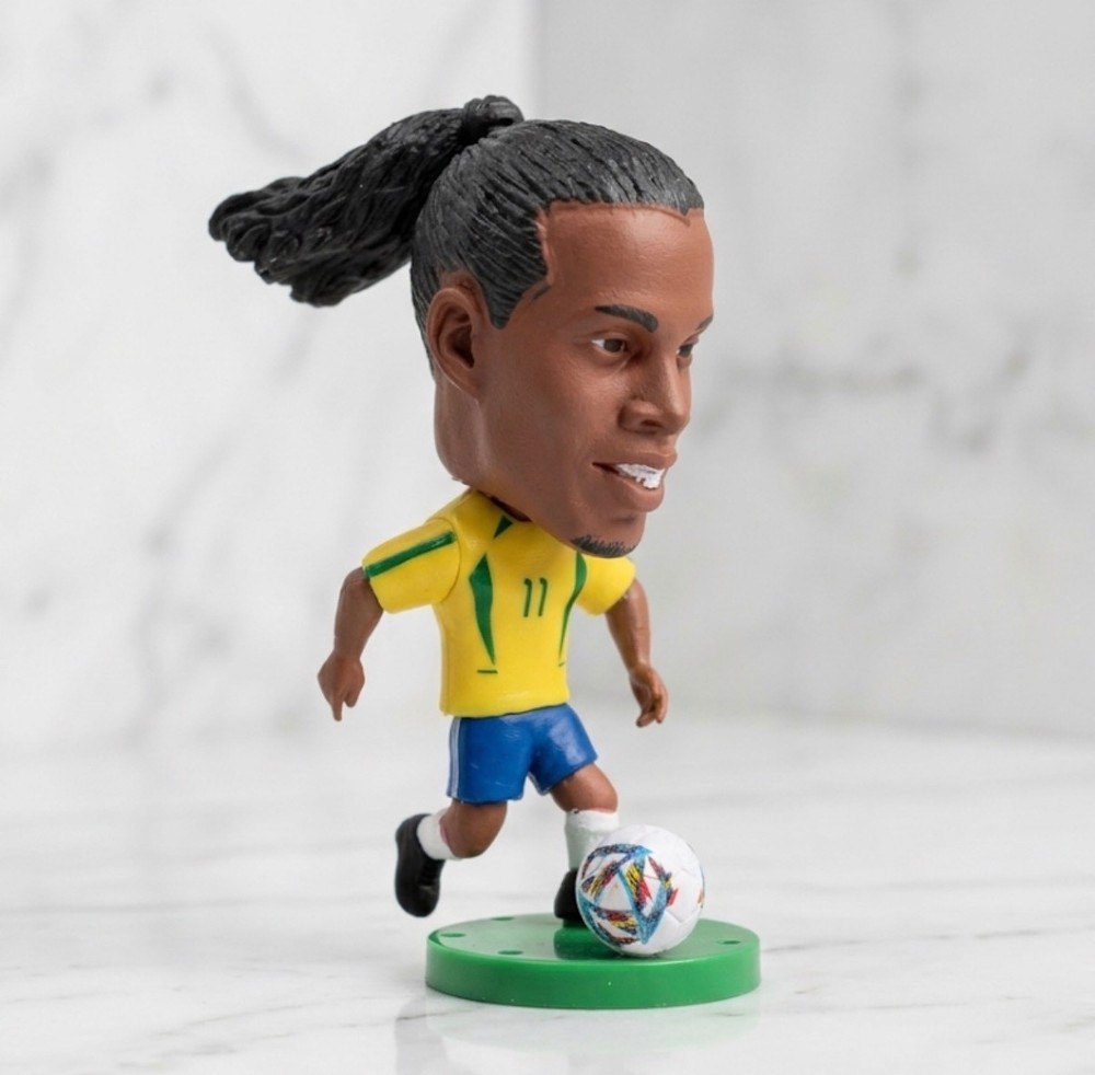 Ronaldinho Brazil Soccer Figure 2.5″ Resin Doll Brasil Toy Football Legend Toy