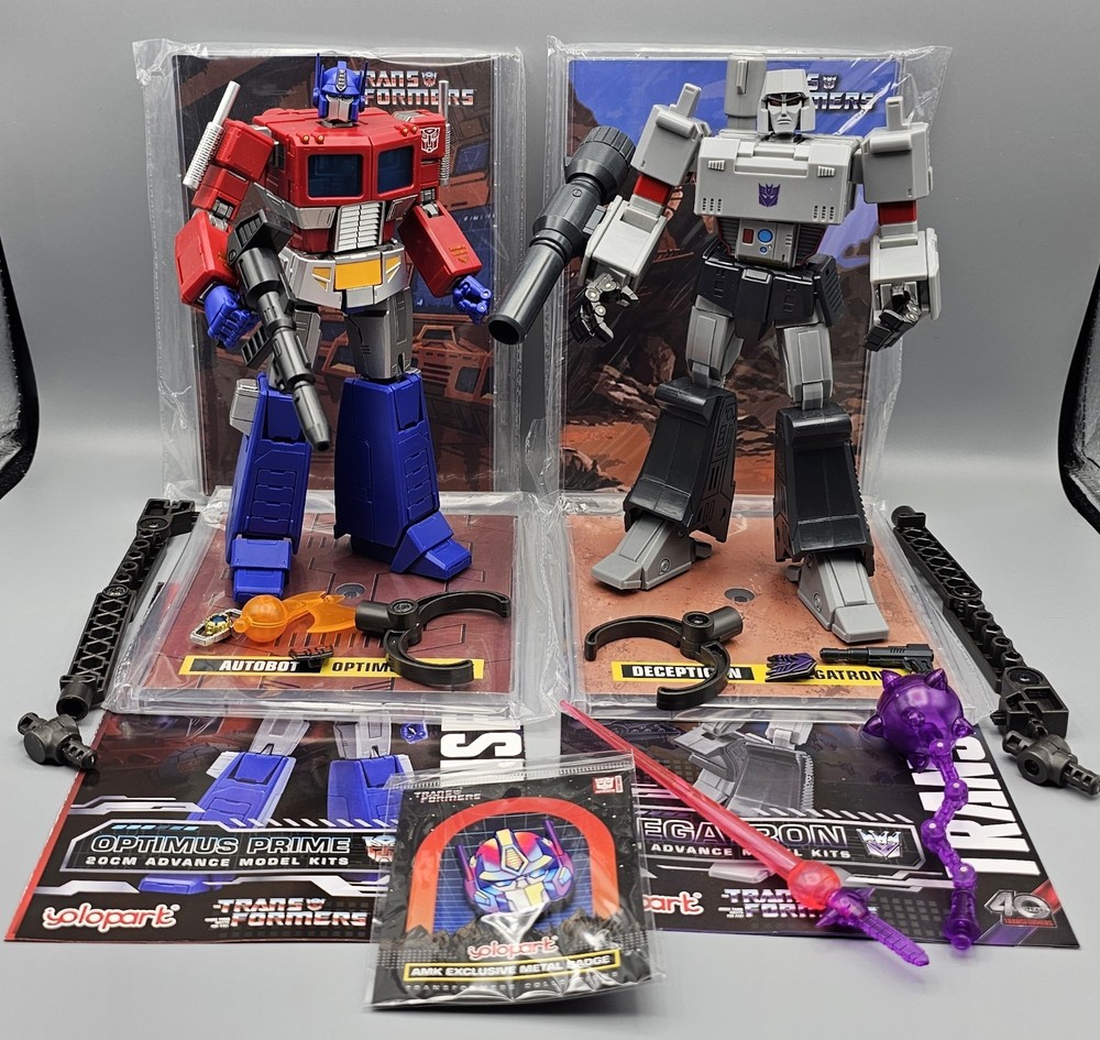 Transformers Yolopark Optimus Prime& Megatron Exclusive Model Kits Complete