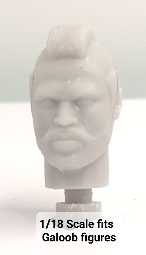 3d Printed A-TEAM B.A. BARACUS MR. T HEAD 1:18 3 3/4″ GI Joe Classified Galoob