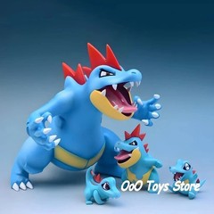 Pokémon Feraligatr Evolution Figure 3-11cm Anime PVC Collectible Toy Gift