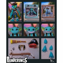 Plunderlings NEW * Captain Teel * Lone Coconut Action Figure Monster Pirate