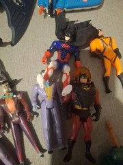 Vintage Batman spiderman90s Super Hero Marvel DC Comic Figures Water World Vehic