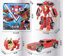 Tobot V Leon Rover Combined Transforming Robot Vehicle Action Figure Toy