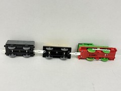 Tomy Thomas Plarail Percy with Sodor Fuel Tanker and Troublesome Truck