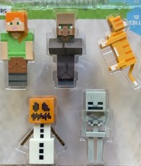 Mojang Studios Minecraft 5 pack of 3-D erasers/action figures (2024)–New
